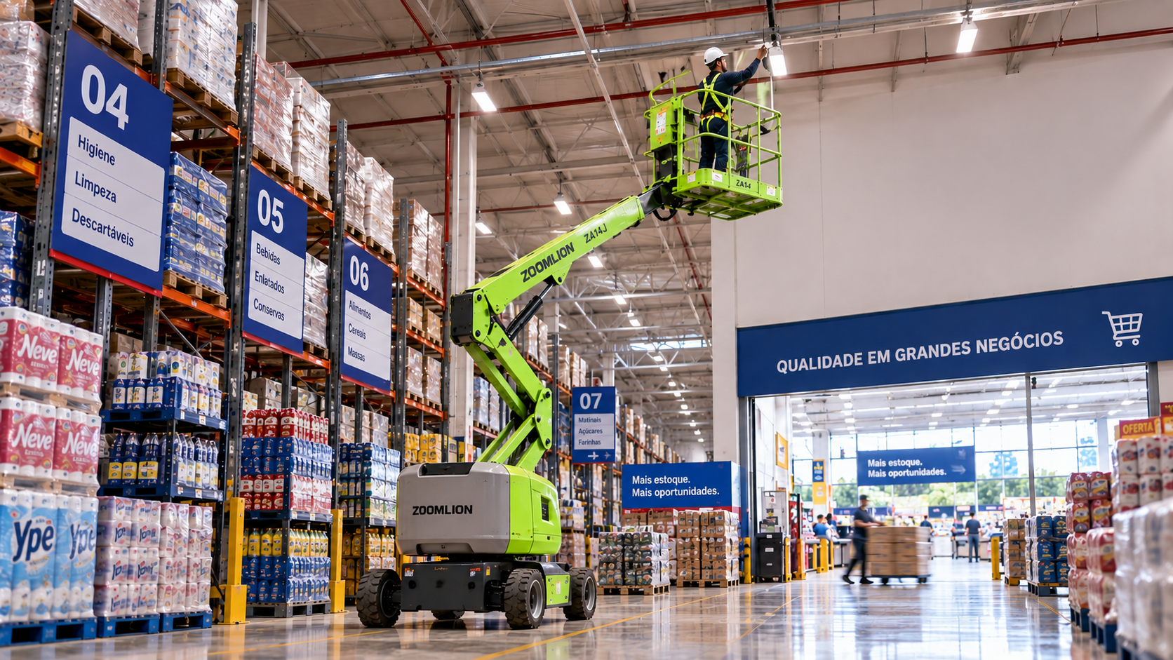 Plataformas elevatórias para atacados