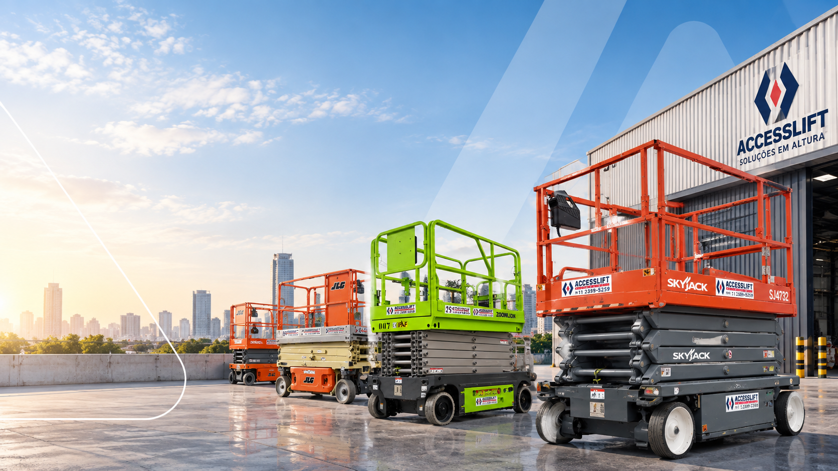Plataformas tesoura da Accesslift