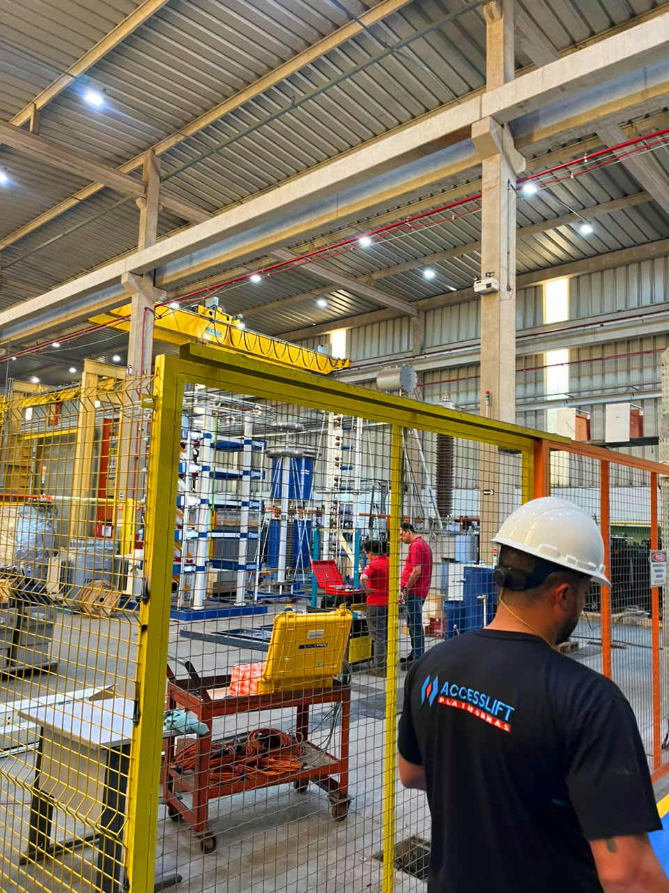 Treinamento para operação de plataforma elevatória